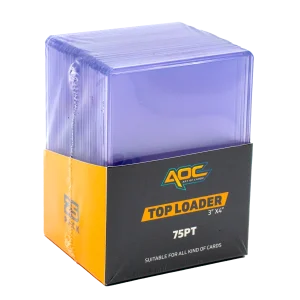 AOC - 75pt Top Loaders - pack of 25pcs