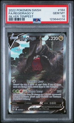 2022 Pokemon Swsh Fa/Regidrago V Silver Tempest #184 GEM MT 10