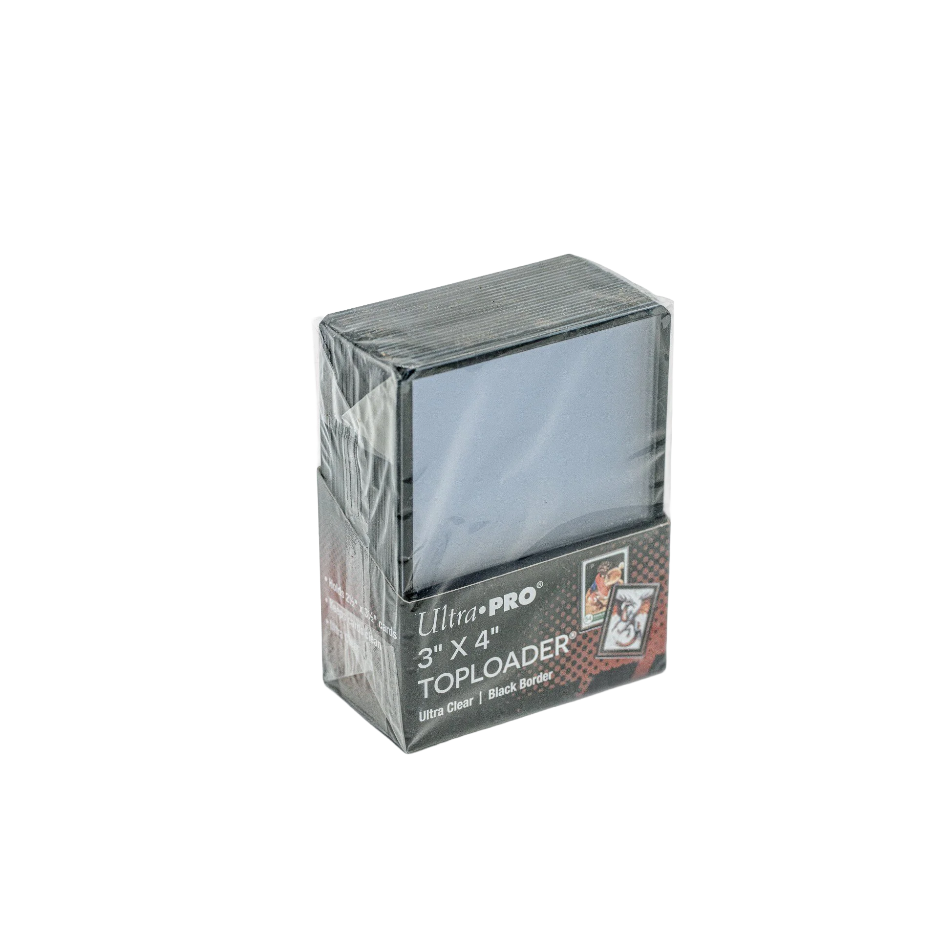 Ultra Pro 3" x 4" Colored Border TOPLOADERĀ® (25ct) - Black