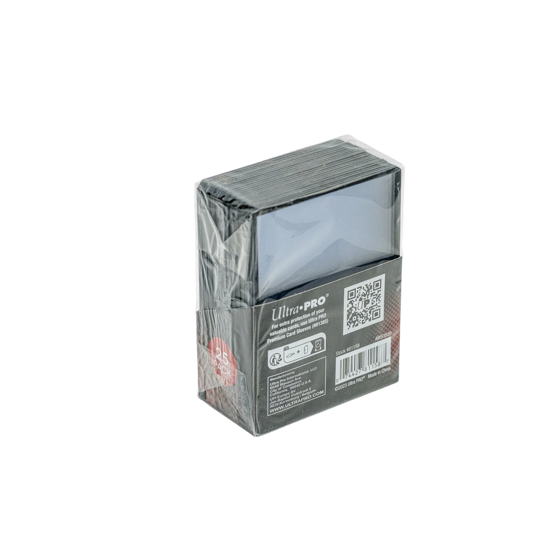 Ultra Pro 3" x 4" Colored Border TOPLOADERĀ® (25ct) - Black - Image 2