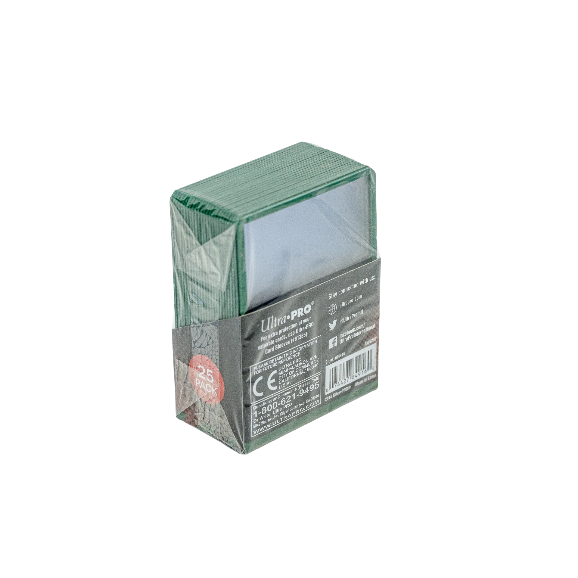 Ultra Pro3" x 4" Colored Border TOPLOADERĀ® (25ct) - Green - Image 2