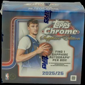 NBA 2025-26 Topps Chrome Basketball Sapphire Ed Hobby Box