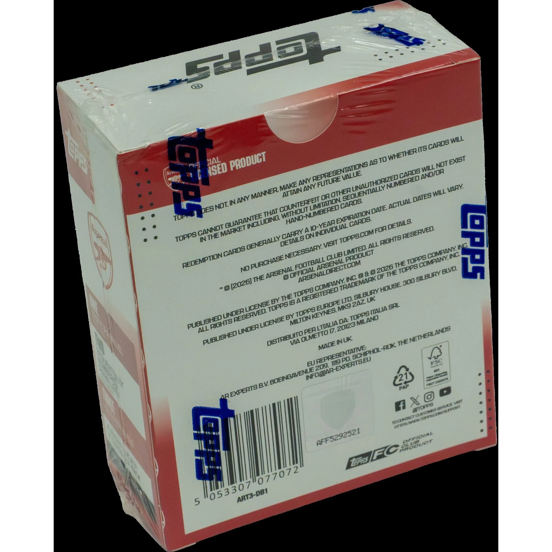 Topps Arsenal Team Set 2025/26 Deck Box - Image 2