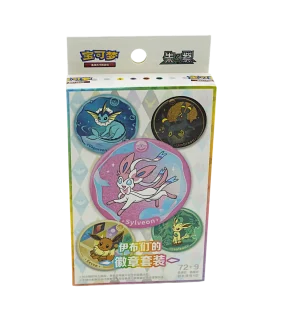 Pokemon Chinese Eeveelutions Badge Set